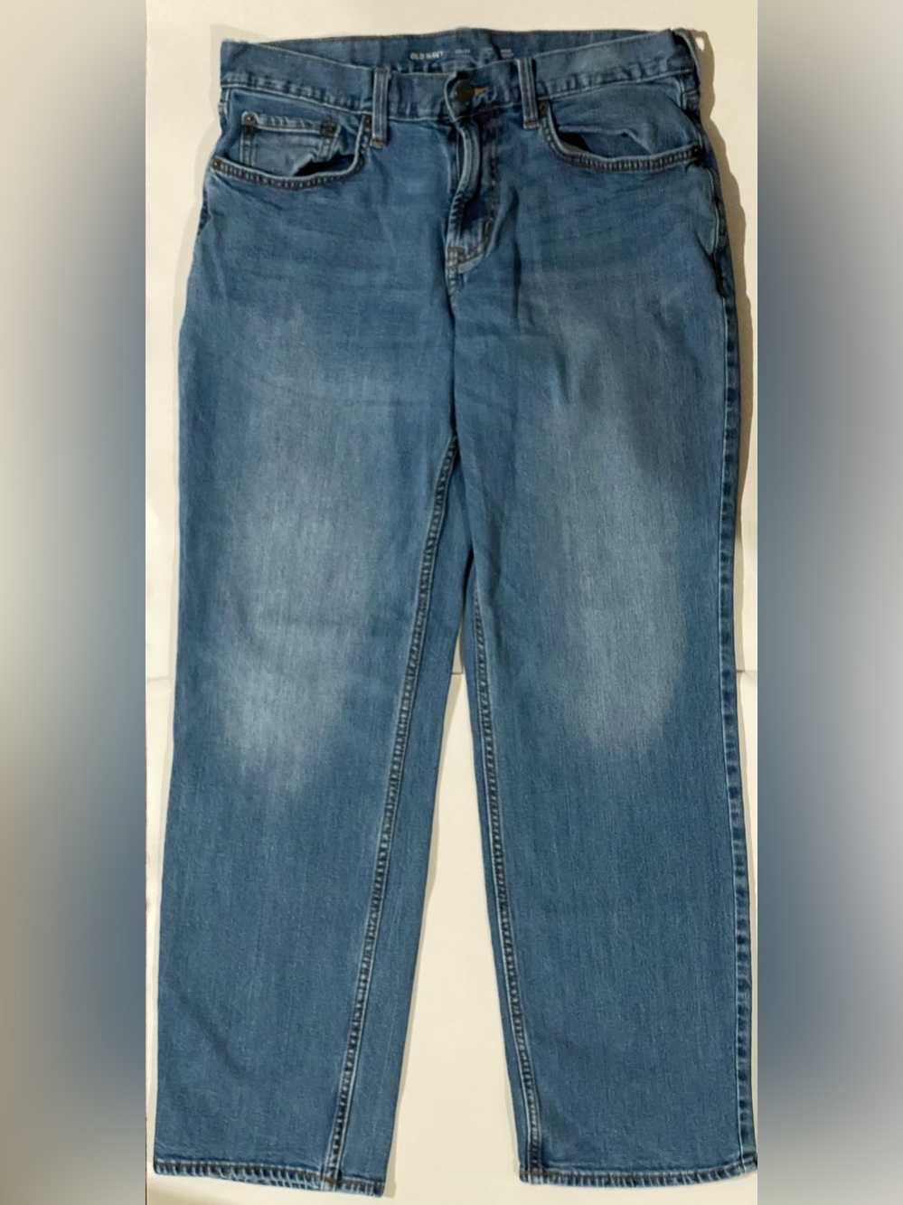 Old Navy Loose Built in Flex Mens Blue Jeans 33x32